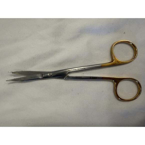 Dental Hu-Friedy S-5081 Immunity NotchCarbide Blades Curved Scissors Surgical